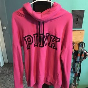 Victoria Secrets Pink Turtleneck Sweatshirt